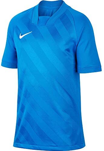 Nike Dri-Fit Challenge 3 JBY, Maglia Manica Corta Bambino, Royal Blu/Blu Royal/Bianco, XL