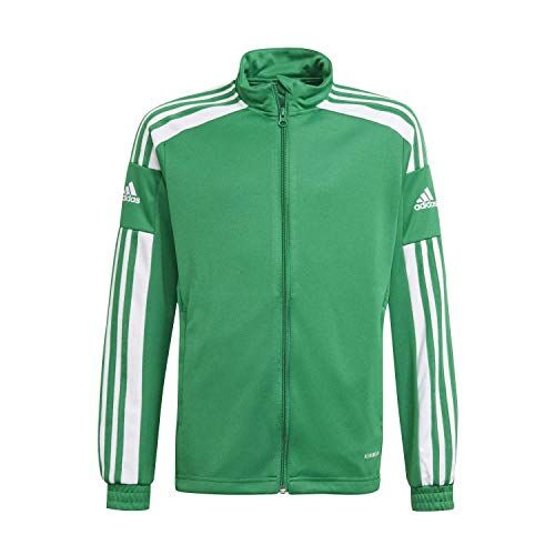 Adidas Squadra 21 Training Track Tracksuit Jacket Giacca, Team Green/White, 9-10 anni Unisex Bambini e ragazzi