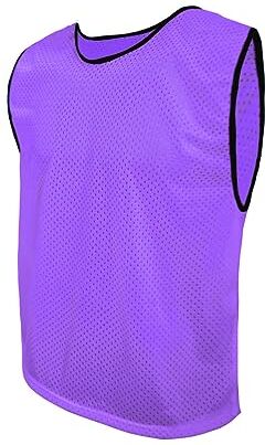 SPORTSBIBS Pettorine da Allenamento senza logo Bavaglini da calcio, Gilet da allenamento sportivo, Pettorali per Bambini, Giovani e Adulti, per giochi di squadra, Calcetto. Molti taglie e 11 colori