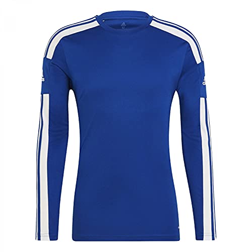 Adidas Squadra 21 Long Sleeve Jersey, Maglia Lunga Uomo, Team Royal Blue/White, XL