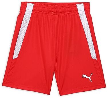 Puma teamLIGA Shorts Jr, Pantaloncini Unisex Bambini, rosso ( Red/ White), 128