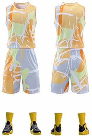 VOLLENC Uomini/Giovani Maglie Da Pallacanestro Set, Gioventù Gradiente