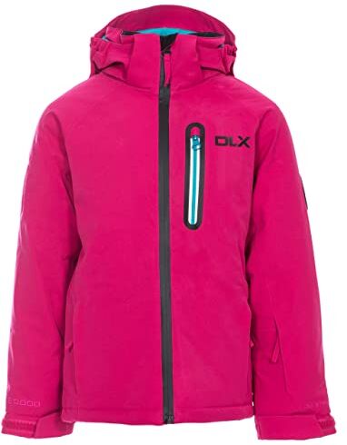 Trespass DLX Luwin Waterproof, Giacca da Sci Bambino, Cassis, 9/10