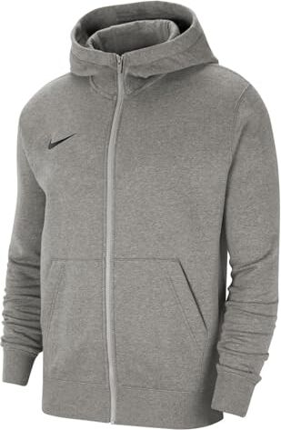 Nike Park 20 Felpa con Cappuccio E Zip, Unisex Bambini, Grigio/Nero (Dk Grey Heather/Black), M