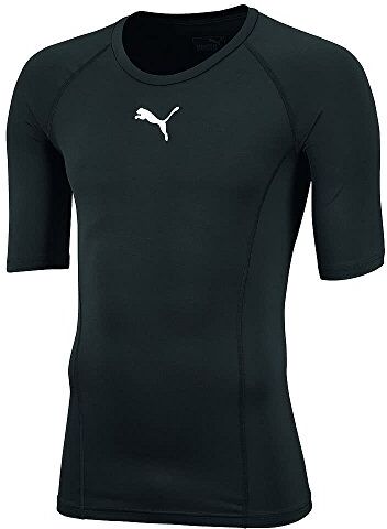 Puma Liga Baselayer Tee SS Jr, Maglietta Compressione Unisex-Bambini, Nero Black), 164