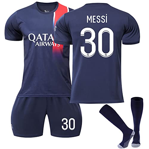 Generic Maglia PSG Bambino Calcio Paris Maglia Completo PSG Kit Allenamento Calcio, Tuta PSG Uomo T-Shirt Pantaloncini di Calcio da Uomo Bambino, Maglietta di Paris