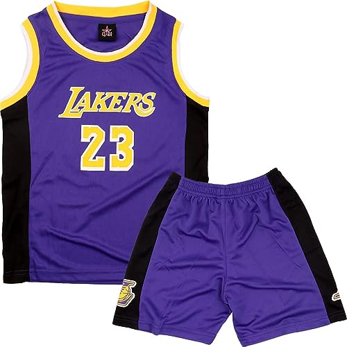 DaceStar Completo Basket Bambino,Completo Basket Ragazzo 2 Pezzi, Divisa Basket Bambino Popolare, Maglia Basket Bambino, Canotta Basket Bambino + Pantaloncini 12-14 Anni(Viola, XXL)