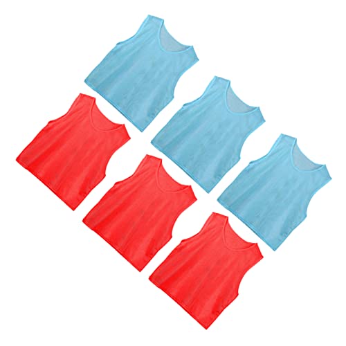 GALPADA 6 Pz Maglia Da Calcio Per Bambini Maglia Da Calcio Uomo Squadra Pinny Adulto Gilet in Rete Da Allenamento Maglia Da Basket Per Bambini Pinne Di Pallavolo Bambino Veste Badminton