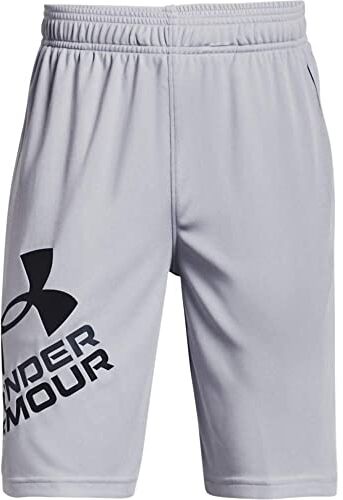 Under Armour Pantaloncini da Ragazzo Prototype 2.0 con Logo, MOD Grigio Nero (011), YXL