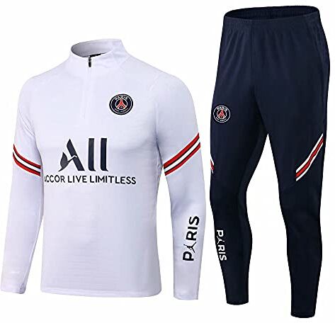 WDDWYHLL Tuta da calcio, da uomo, a maniche lunghe, abbigliamento sportivo, traspirante, per fitness, corsa, jogging, per ragazzi