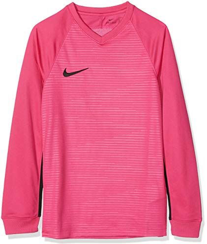 Nike Bambini Tiempo Premier Maglietta, Bambini, Rosa (Vivid Pink/Black), L