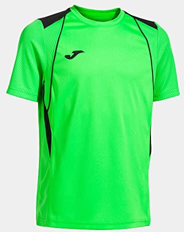 Joma Maglia a Manica Corta Uomo Championship VII Verde Fluorescente Nero