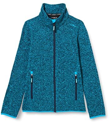 CMP Giacca in Knit-Tech da bambini, B.Blue-Turchese, 116