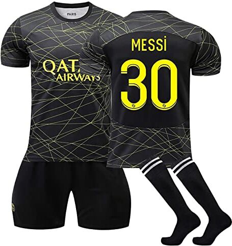 Generic Maglia PSG Bambino Calcio Paris Maglia Completo PSG Kit Allenamento Calcio, Tuta PSG Uomo T-Shirt Pantaloncini di Calcio da Uomo Bambino, Maglietta di Paris