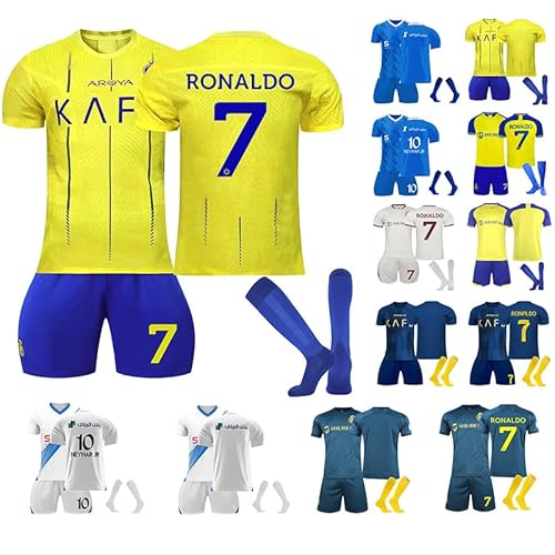 YIWAWQIAN Tuta Da Calcio Ragazzo Completo Calcio Bambino Tuta Calcio Ragazza Maglie Da Calcio Bambino Completo Sportivo Canotta Bambino Divisa Calcio Completino Da Calcio Donna Completi Bambina Maglietta