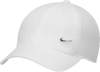 Nike FB5372-100 Dri-Fit Club Cappellino Unisex Adulto White/Metallic Silver Taglia XS/S