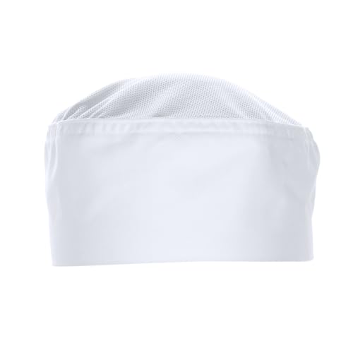 Chef Works Berretto da Cuoco Unisex Cool Vent, Bianco, Taglia Unica