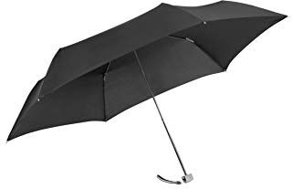 Samsonite Rain Pro 3 Section Manual Ultra Mini Flat Ombrello Pieghevole, 22 cm, Nero (Black)