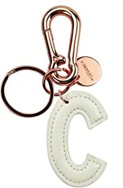 Legami My Initial Portachiavi (White) Bianco, Key Chain Unisex Adulto, Taglia unica