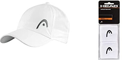 Head PRO Player cap, Gorra Unisex Adulto, Blanco, Talla única & Polsino da 2.5”, Accessori Tennis Unisex Adulto, Bianco, Taglia Unica