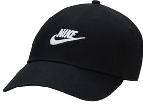 Nike U NK Club cap U CB FUT WSH L Berretto Unisex Adulto Black/White Taglia S/M