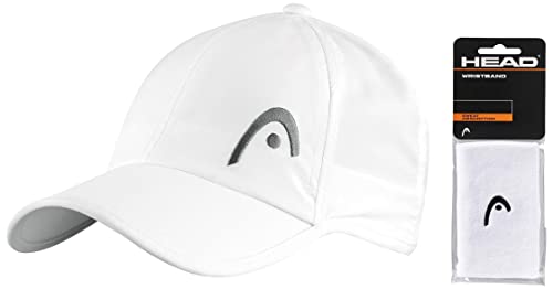 Head PRO Player cap, Berretto Unisex Adulto, White, One Size & Polsino da 5”, Accessori Tennis Unisex Adulto, Bianco, Taglia Unica