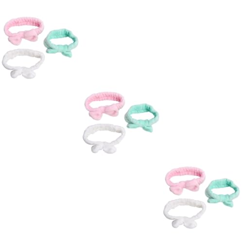 MAGICLULU 9 Pz set per elastici per le donne fasce yoga per comici cerchietti bambina accessori per copricapo per il trucco Papillon sciarpa impostare Mancare