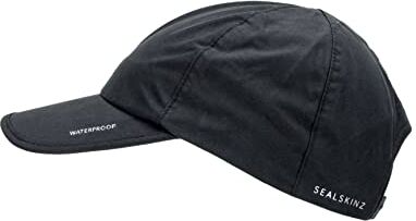 SEALSKINZ gorra de béisbol unisex e impermeable para toda temporada – talle único, negro