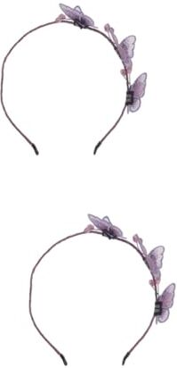 FRCOLOR 2 Pz copricapo delle ragazze scrunchies hair band da sposa fiore di perline cerchietti bambina copricapo per ragazze cerchio per ragazza gemma sciarpa Mancare