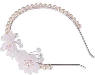 FRCOLOR 2 Pz fiore di perla cerchietto per accessori per da sposa headdress per donne e ragazze decorazioni per matrimoni cerchietti bambina ornamento della