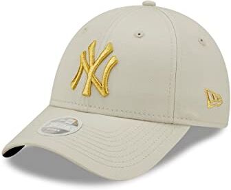 New Era Major League Baseball Fankappe York Yankees 9Forty cap Metallic Logo Beige One-Size