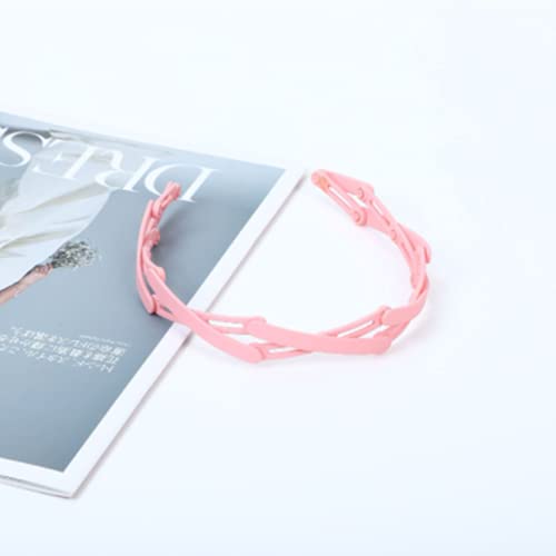 OMICE Estate invisibile popolare accessori unisex fascia elastica pieghevole copricapo (rosa chiaro)
