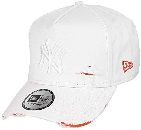 New Era York Yankees 9forty A Frame Adjustable cap Distressed White/Orange One-Size