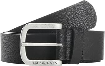 Jack & Jones Jacharry Belt Noos Cintura, Nero (Black), 105 Uomo