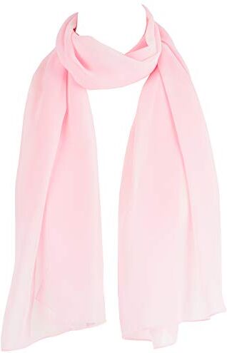 Hat To Socks Scialle in Raso e Chiffon Trasparente da Donna (Rosa)