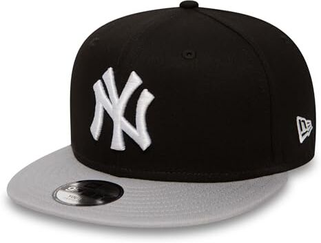 New Era , Cappellino da baseball Bambino MLB 9 Fifty Block NY Yankees Snapback,Taglia unicaNero (Black/Grey)