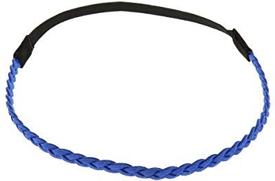 moonbow Fascia Capelli Donna Blu reale Fascia Intrecciata Suede Semplice e Liscia aspetto Velluto Fascia Sottile Taglia unica Headband Matrimonio Vintage Look originale Boho, Hippie chic