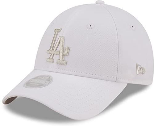 New Era Logo 9forty Cappellino da Baseball, Bianco, Taglia Unica Uomo