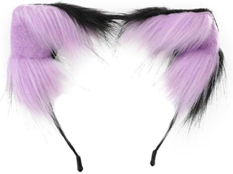 MISUVRSE Cerchietto per capelli con orecchie di volpi in stile cartone animato, fascia da donna, fascia per trucco per Pasqua, carnevale, cosplay, accessori per capelli di Halloween per donne, fasce per