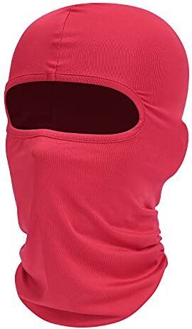 fuinloth Maschera di passamontagna, sciarpa estiva per il collo, protettore UV, sciarpa di sci per motocicli maschi e donna Rosso