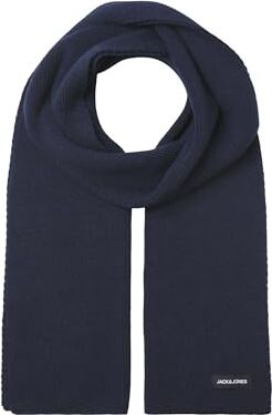 Jack & Jones Jjdna Knit Scarf Noos Sciarpa, Navy Blue, One Size Uomo