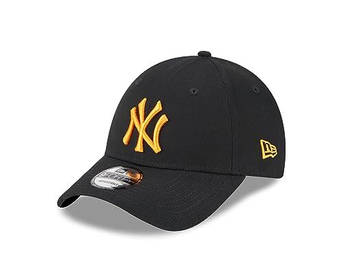 New Era York Yankees MLB cap Schwarz Orange Strapback NY Logo Hut Baseball Kappe One-Size
