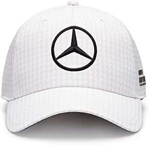 Mercedes AMG Petronas Formula One Team Cappellino da Pilota Lewis Hamilton 2023 Bianco Taglia Unica