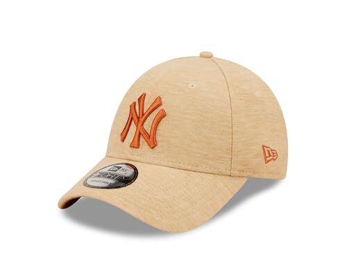 New Era York Yankees 9Forty Cappellino Baseball Berretto Regolabile Fibbia Logo della Squadra Visiera Curva Beige