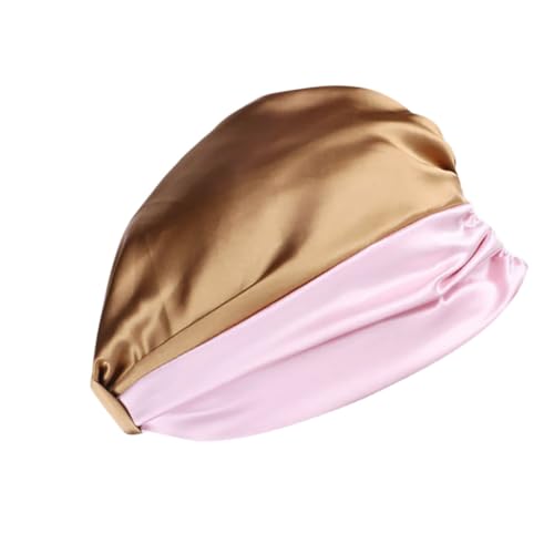 Healvian Berretto da Notte di Seta Silk cap for Sleep Cuffia Notte Berretto da Notte Elastico Cappelli delle Ragazze Doppio Turbante da Notte di Notte Tappo per chemioterapia Mancare