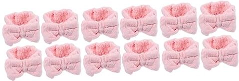 minkissy 12 Pz in Pile Di Corallo Adorabile Per Per Ragazze Elastico Per Da Doccia Spa Gonfia Mancare Vello Di Corallo Viso Cintura Di Bellezza