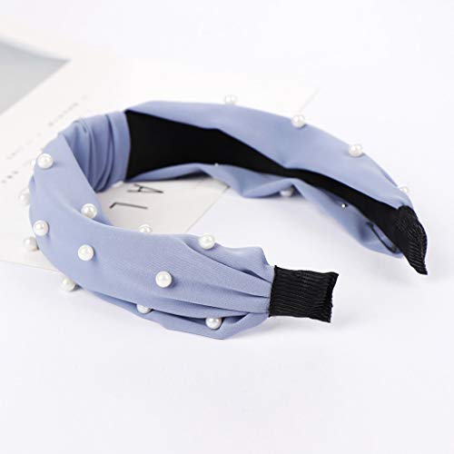 Accessoire Fascia Per Capelli Cotone Bandana Capelli li testa Capelli li Girls Hoop Sweet Headband Bow Hairband Knot Beading Fashion Women Headband Fascia Imbottita per