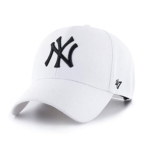 47 MLB New York Yankees Cappellino da Baseball, Weiß, One Size Unisex-Adulto