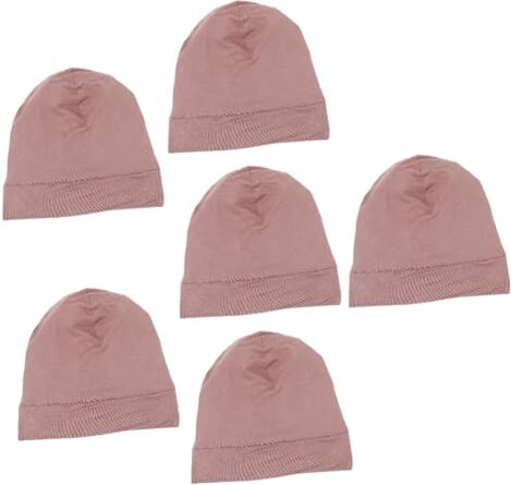 TENDYCOCO Fasce per Ragazze 6 Pz Berretto da Notte a Doppio cerchietti Bambina Elasticità Berretto per Accessori per Sciarpa da Donna Cappello Liner Cuffia per Dormire