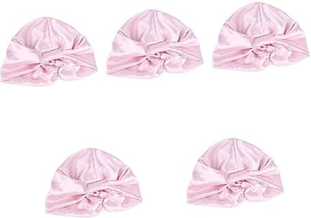 FRCOLOR 5 Pz Berretto Da Notte in Raso La Cappelli Per Le Donne Berretti Per Le Donne Cappello a Cuffia Elastico Bandane Per Le Donne Tappo Bidet Cappello Morbido Cura Donna